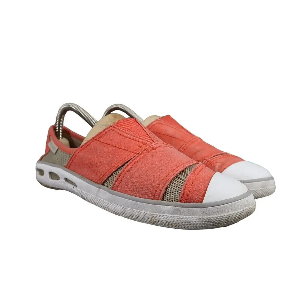 Columbia Shoes Womens 8 Flats Slip On Vulc N Vent Casual Sneaker Canvas Mesh